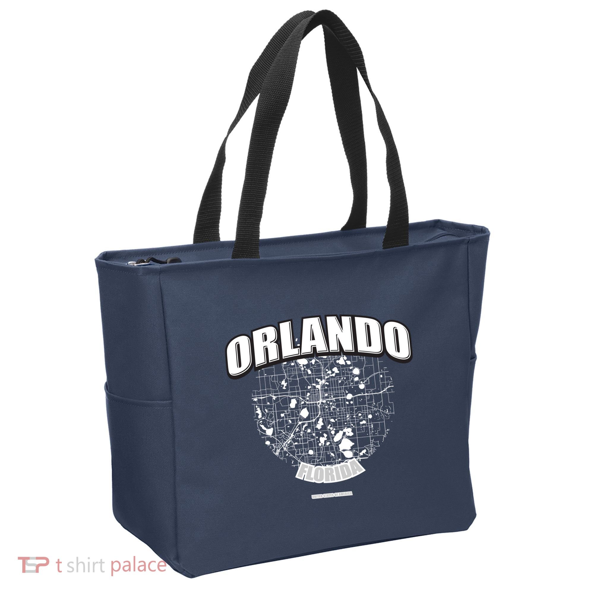 Orlando Florida Map Tote Bag