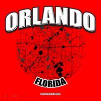 Orlando Florida Map Santa Hat thumb 1