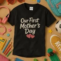 Our First Mother's Day Kids T-Shirt thumb 3
