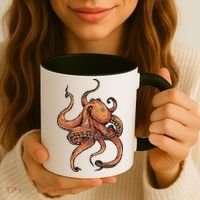 Octopus For Men Women Boy Girl Coffee Mug thumb 3