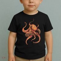 Octopus For Men Women Boy Girl Toddler T-Shirt thumb 2