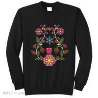 Ojibwe Floral Native Wild Flowers Indigenous Cute Botanical Sweatshirt thumb 0