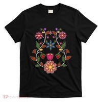 Ojibwe Floral Native Wild Flowers Indigenous Cute Botanical T-Shirt thumb 0