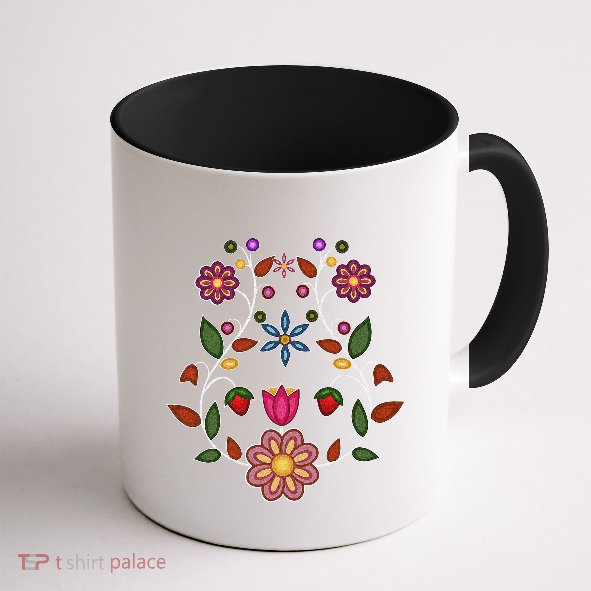Ojibwe Floral Native Wild Flowers Indigenous Cute Botanical Coffee Mug
