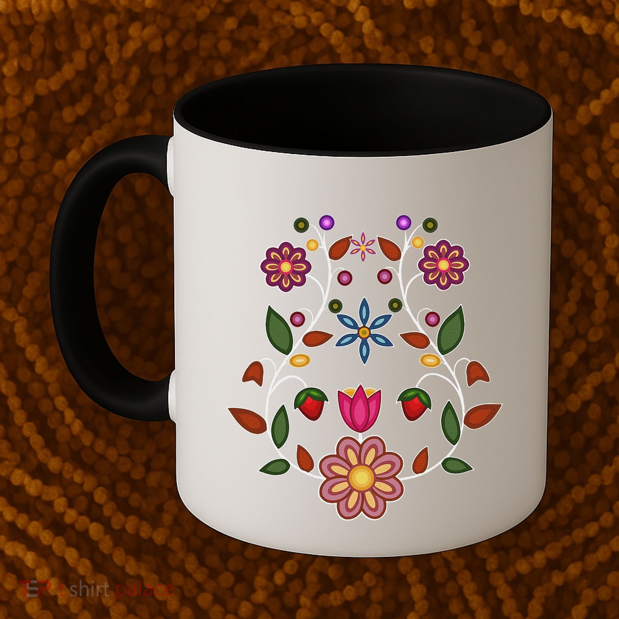 Ojibwe Floral Native Wild Flowers Indigenous Cute Botanical Coffee Mug