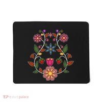 Ojibwe Floral Native Wild Flowers Indigenous Cute Botanical Mousepad thumb 0