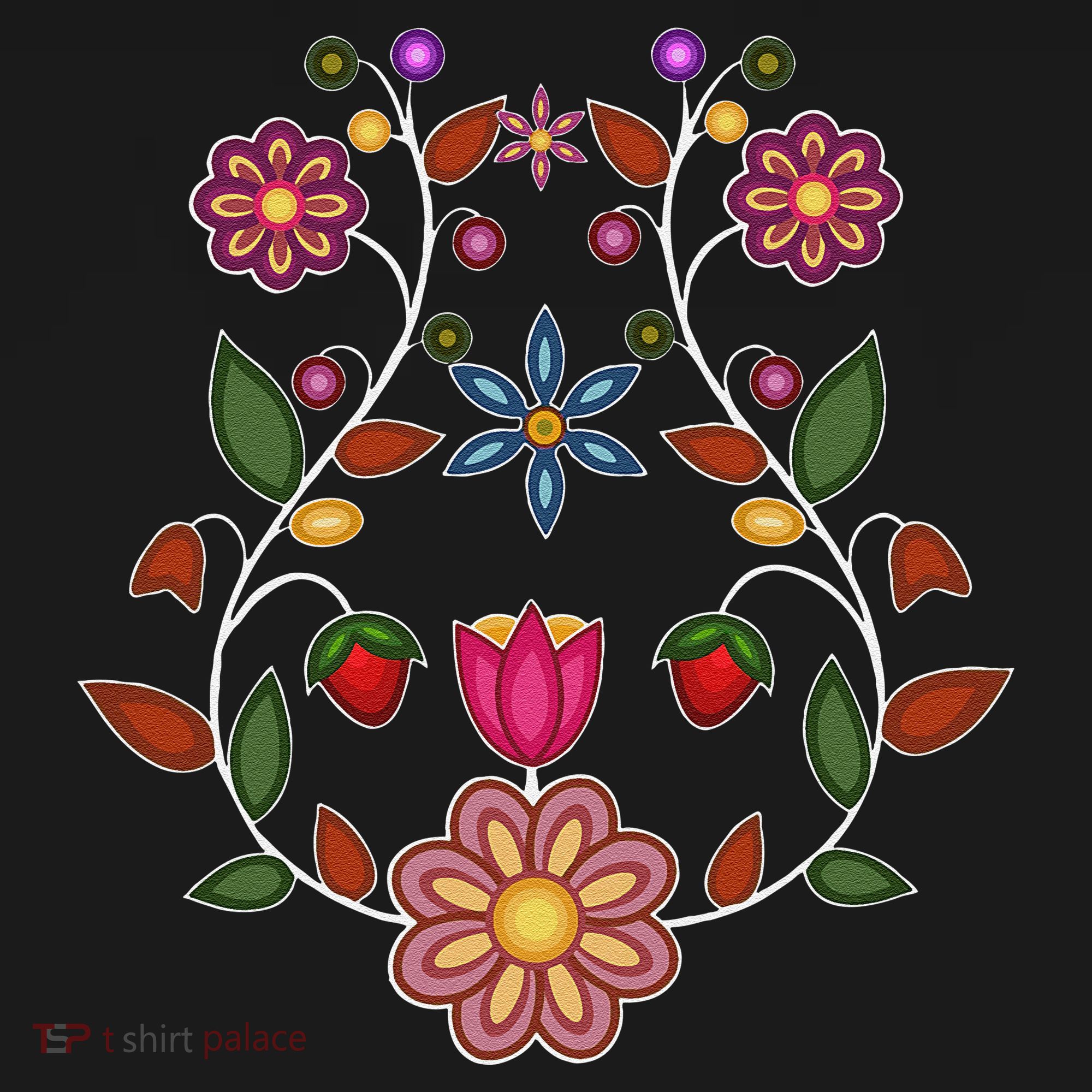 Ojibwe Floral Native Wild Flowers Indigenous Cute Botanical Women's Tank Top