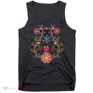 Ojibwe Floral Native Wild Flowers Indigenous Cute Botanical Tank Top