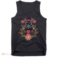 Ojibwe Floral Native Wild Flowers Indigenous Cute Botanical Tank Top thumb 0