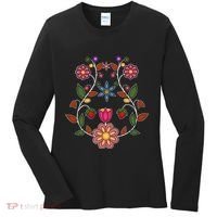 Ojibwe Floral Native Wild Flowers Indigenous Cute Botanical Women's Long Sleeve Shirt thumb 0