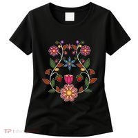 Ojibwe Floral Native Wild Flowers Indigenous Cute Botanical Women's T-Shirt thumb 0