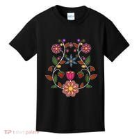 Ojibwe Floral Native Wild Flowers Indigenous Cute Botanical Kids T-Shirt thumb 0