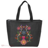 Ojibwe Floral Native Wild Flowers Indigenous Cute Botanical Tote Bag thumb 0