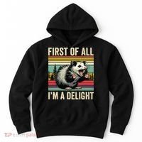 Opossum First Of All Im A Delight Possum Hoodie thumb 0