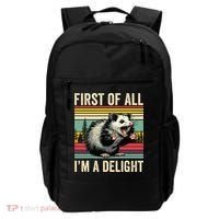 Opossum First Of All Im A Delight Possum Backpack thumb 0