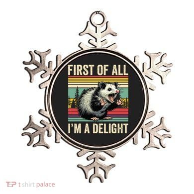 Opossum First Of All Im A Delight Possum Ornament