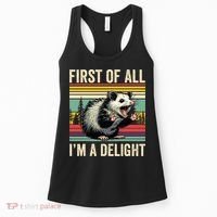 Opossum First Of All Im A Delight Possum Women's Tank Top thumb 0