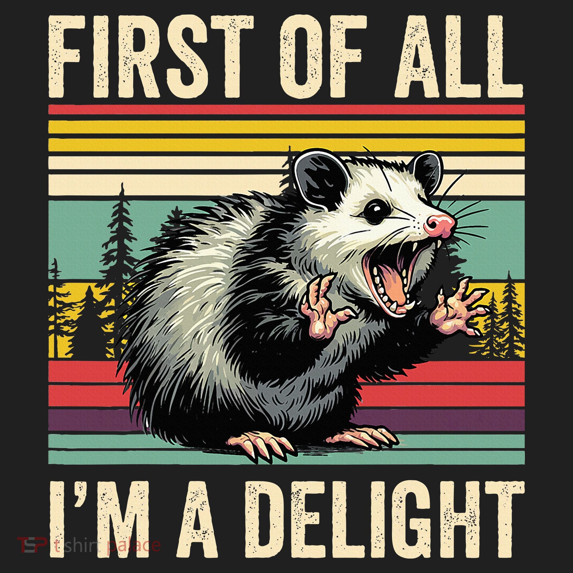 Opossum First Of All Im A Delight Possum Hat