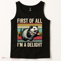 Opossum First Of All Im A Delight Possum Tank Top thumb 2