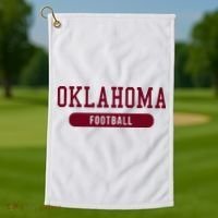 Oklahoma Football Golf Towel thumb 1