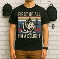 Opossum First Of All I Am A Delight Sarcastic T-Shirt thumb 6