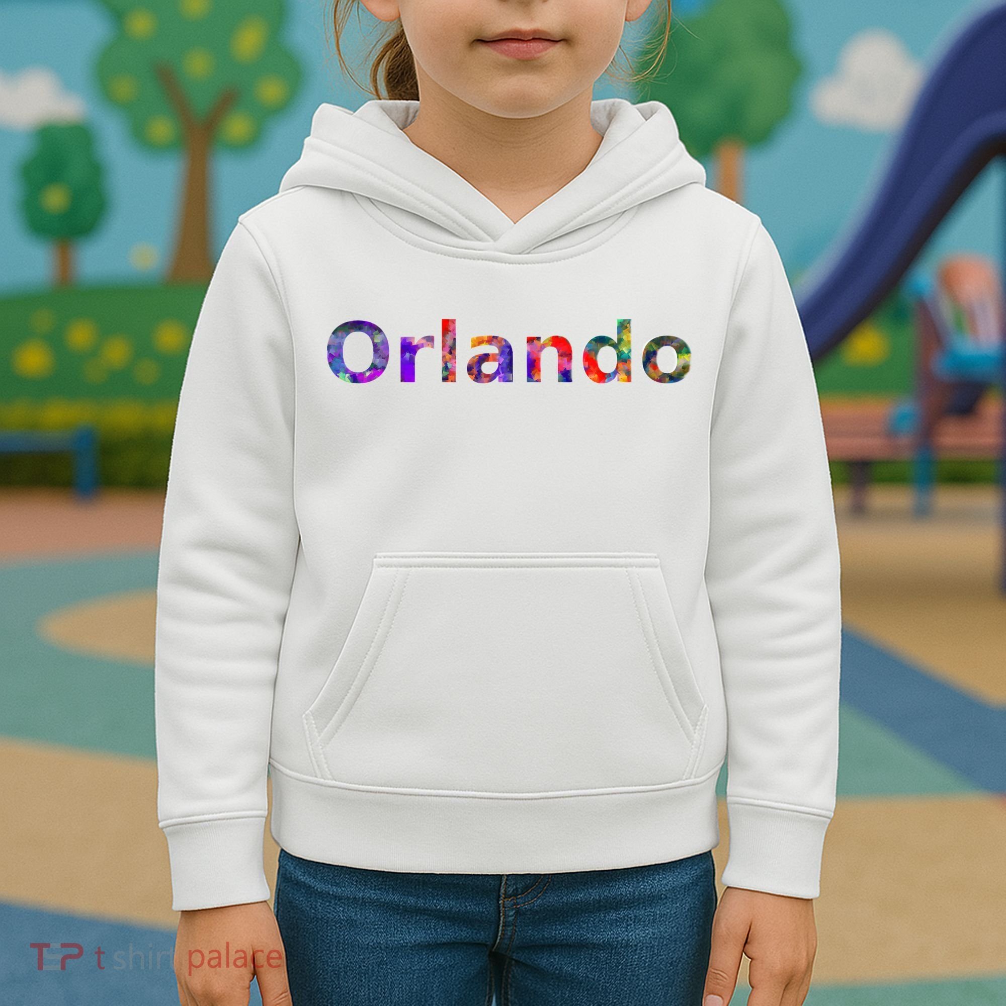 Orlando Floral Power Kids Hoodie