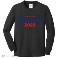 Obama For President 2028 Obama 2028 Kids Long Sleeve Shirt thumb 0