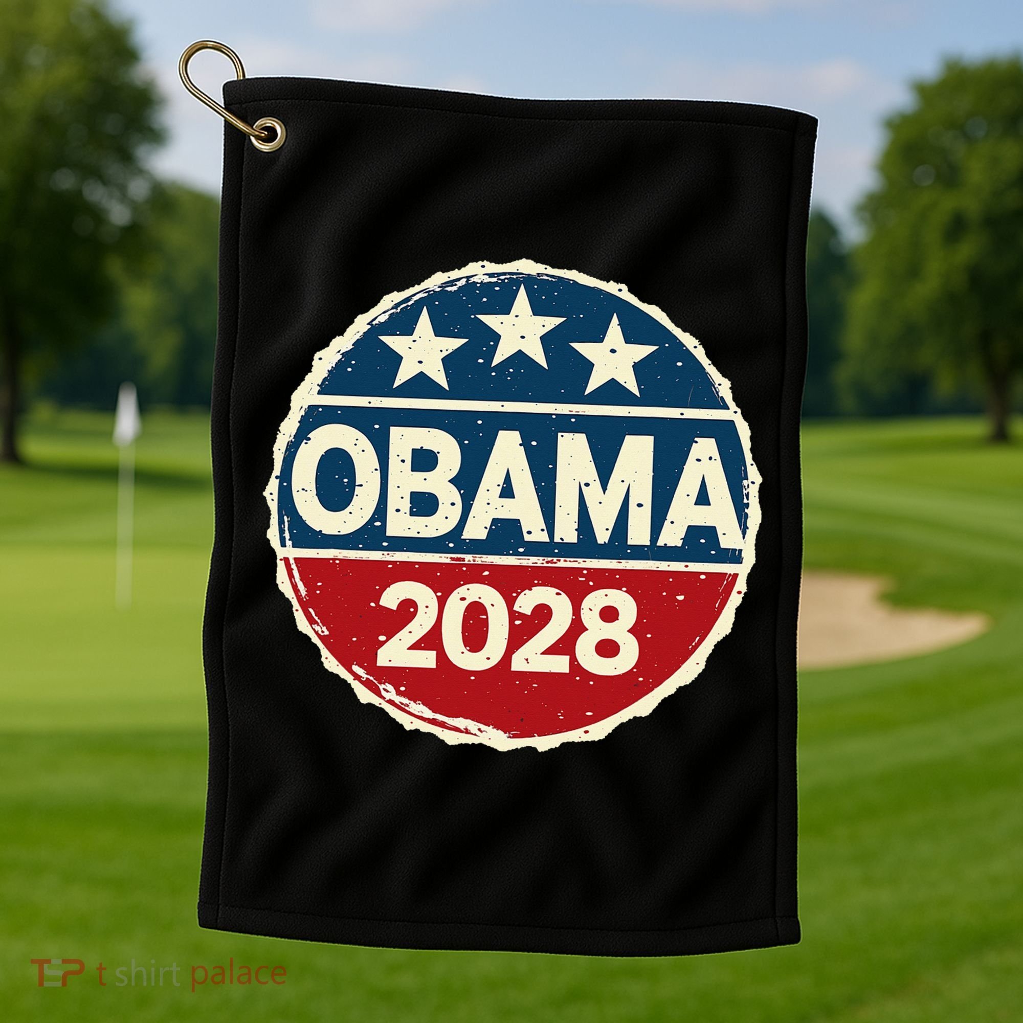 Obama For President 2028 Obama 2028 Golf Towel