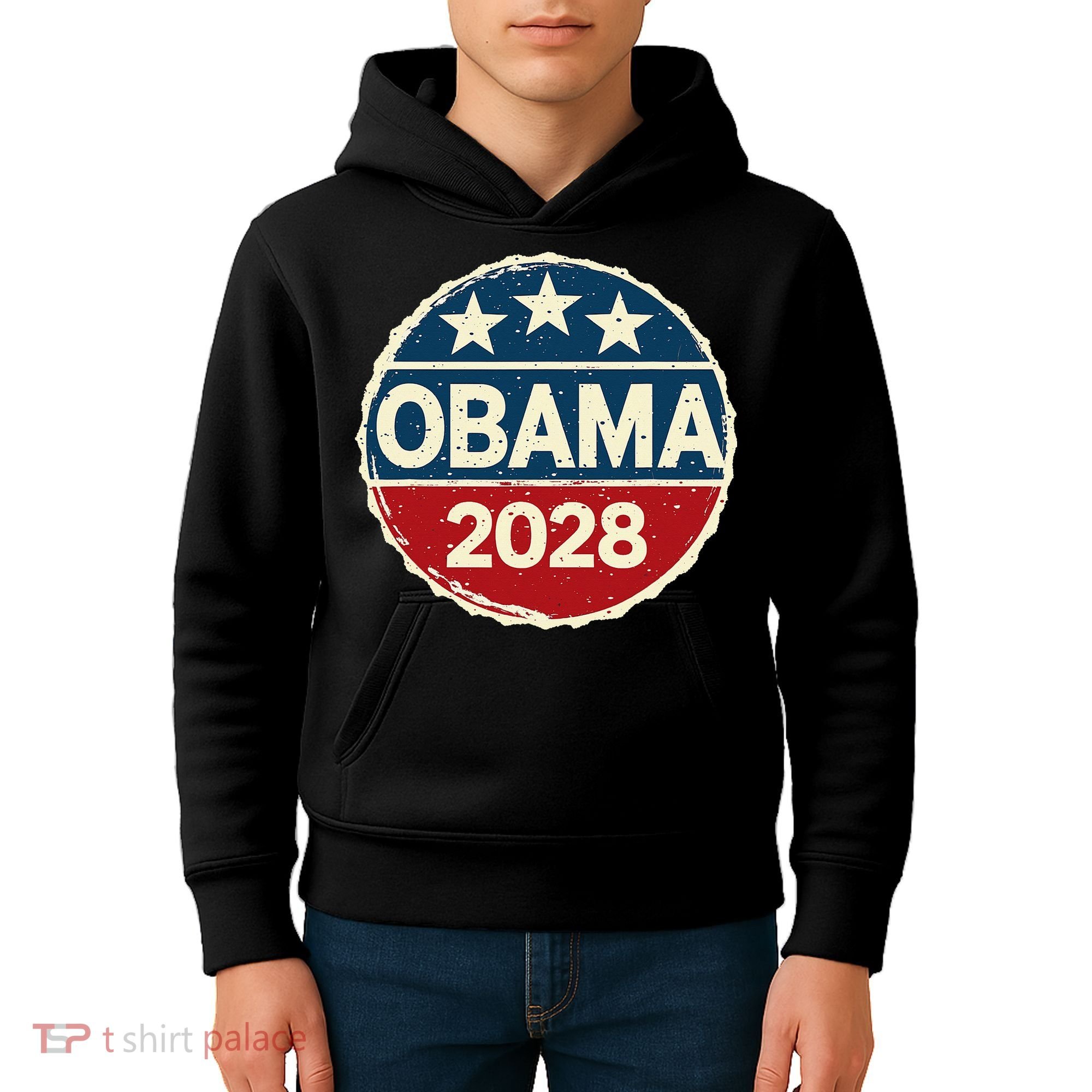 Obama For President 2028 Obama 2028 Kids Hoodie