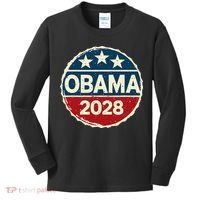 Obama For President 2028 Obama 2028 Kids Long Sleeve Shirt thumb 0