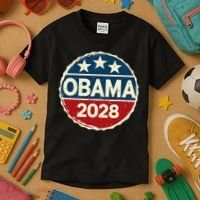 Obama For President 2028 Obama 2028 Kids T-Shirt thumb 3