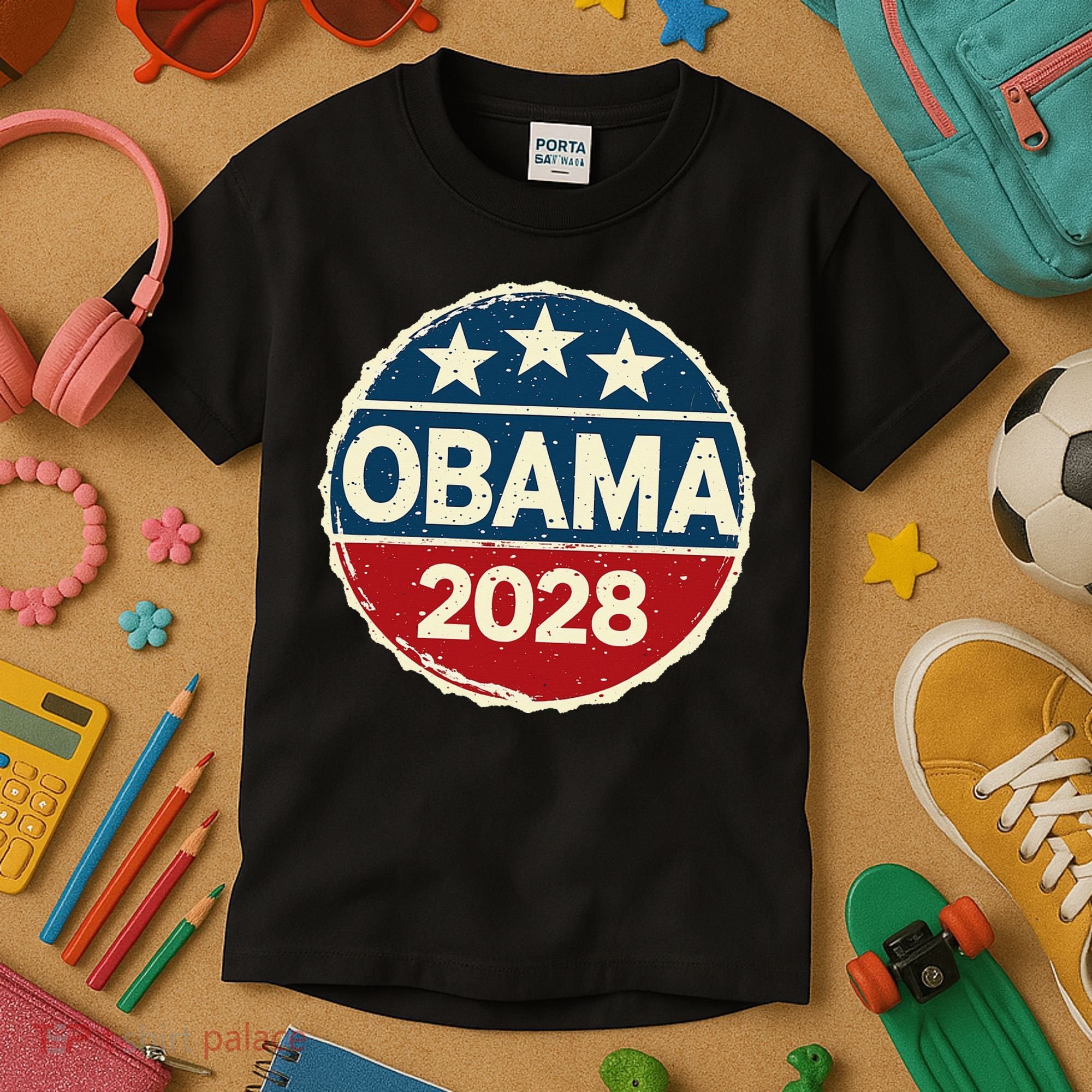 Obama For President 2028 Obama 2028 Kids T-Shirt
