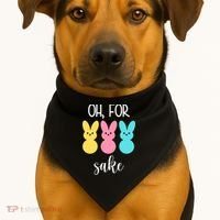 Oh For Peeps Sake Easter Funny Cute USA-Made Doggie Bandana thumb 1