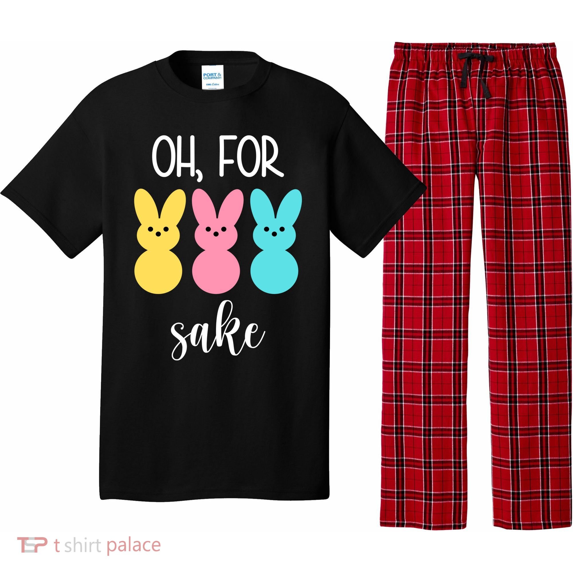Oh For Peeps Sake Easter Funny Cute Pajama Set
