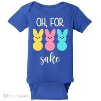 Oh For Peeps Sake Easter Funny Cute Baby Bodysuit thumb 0