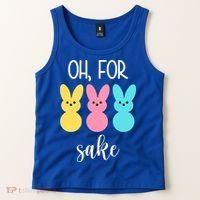 Oh For Peeps Sake Easter Funny Cute Tank Top thumb 2