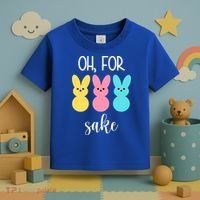 Oh For Peeps Sake Easter Funny Cute Toddler T-Shirt thumb 3