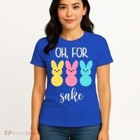 Oh For Peeps Sake Easter Funny Cute Women's T-Shirt thumb 4