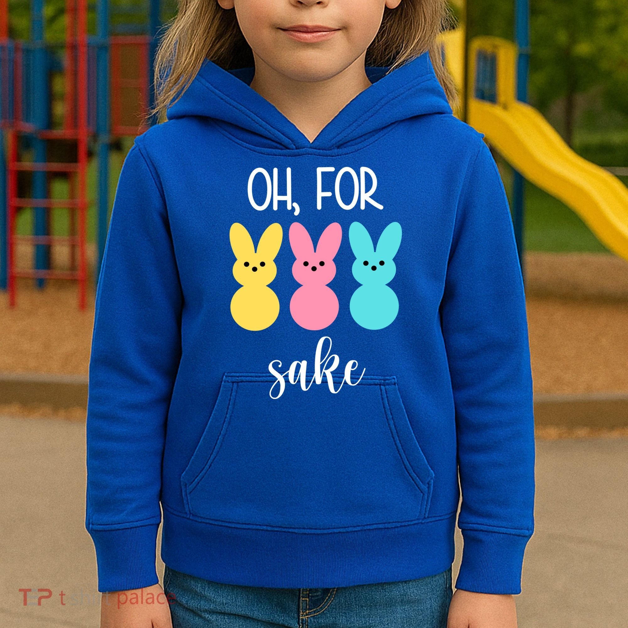 Oh For Peeps Sake Easter Funny Cute Kids Hoodie