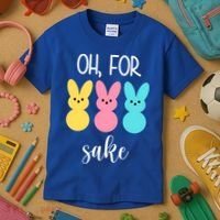 Oh For Peeps Sake Easter Funny Cute Kids T-Shirt thumb 3