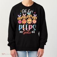 Oh For Peeps Sake Funny Easter Dachshund Bunny Ear Egg Women's Sweatshirt thumb 0