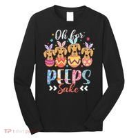Oh For Peeps Sake Funny Easter Dachshund Bunny Ear Egg Long Sleeve Shirt thumb 0