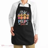 Oh For Peeps Sake Funny Easter Dachshund Bunny Ear Egg Apron thumb 2