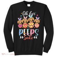 Oh For Peeps Sake Funny Easter Dachshund Bunny Ear Egg Sweatshirt thumb 0