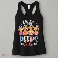 Oh For Peeps Sake Funny Easter Dachshund Bunny Ear Egg Women's Tank Top thumb 3