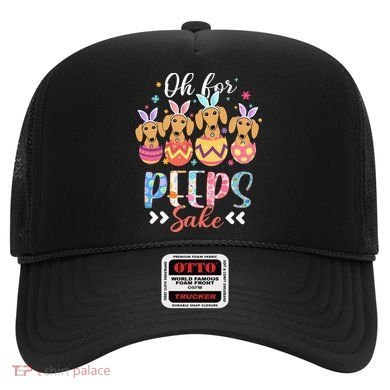 Oh For Peeps Sake Funny Easter Dachshund Bunny Ear Egg Hat