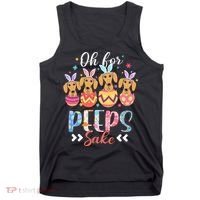 Oh For Peeps Sake Funny Easter Dachshund Bunny Ear Egg Tank Top thumb 0
