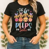 Oh For Peeps Sake Funny Easter Dachshund Bunny Ear Egg Women's T-Shirt thumb 2