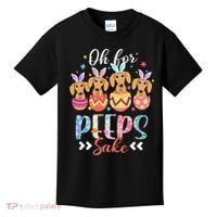 Oh For Peeps Sake Funny Easter Dachshund Bunny Ear Egg Kids T-Shirt thumb 0