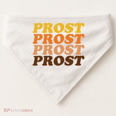 Oktoberfest Funny Prost USA-Made Doggie Bandana